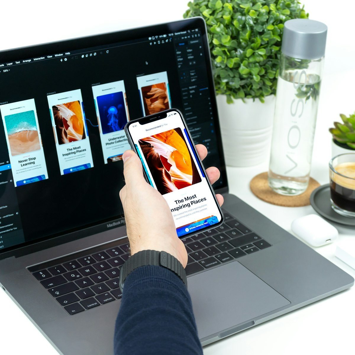 Website Design in action